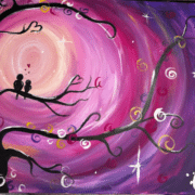 Looking for fun things to do in Orlando this week? Join us for Paint and Sip Orlando Purple Love Birds at Flippers SODO