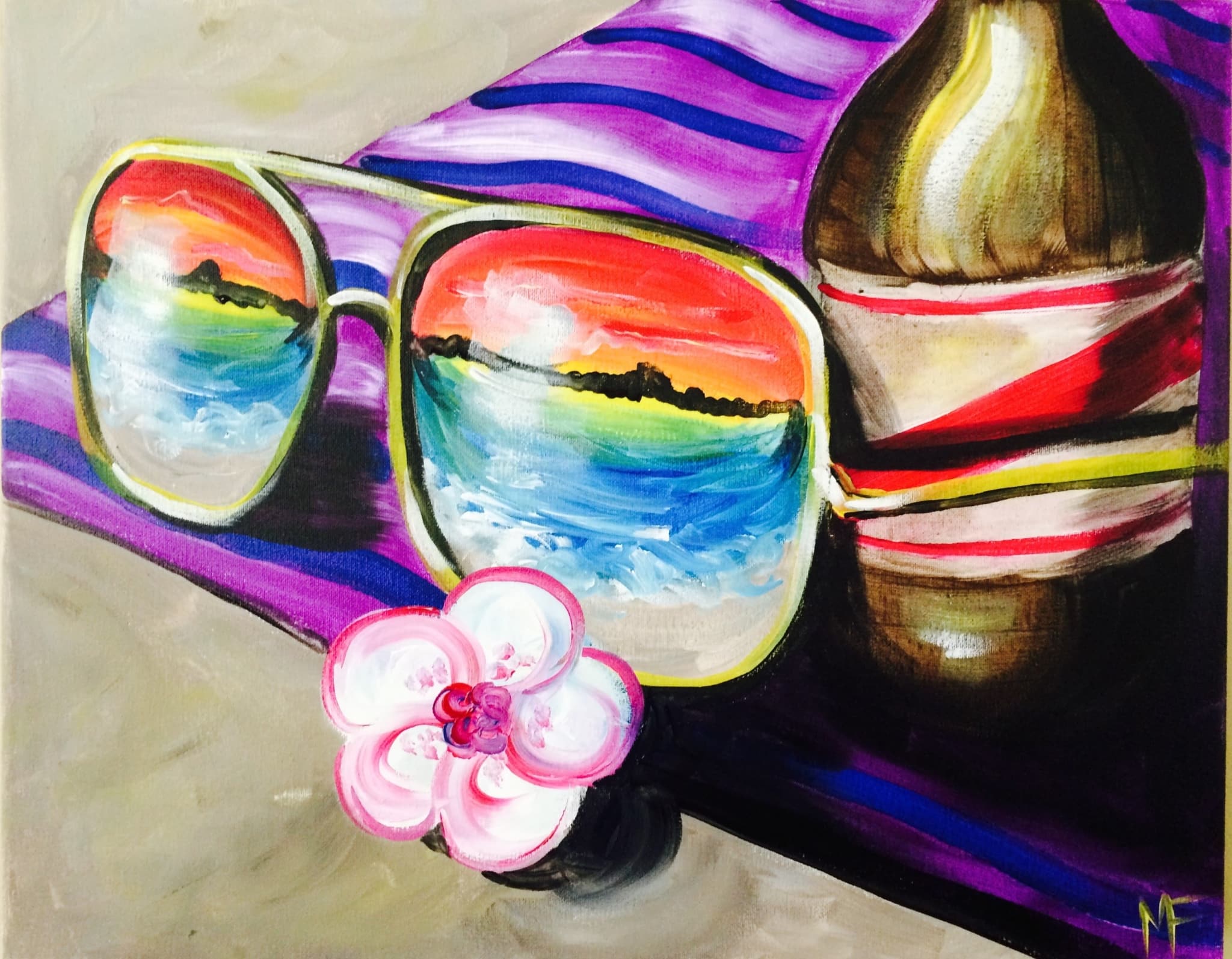 Pompano Beach Paint and Sip – Beach Sunglasses
