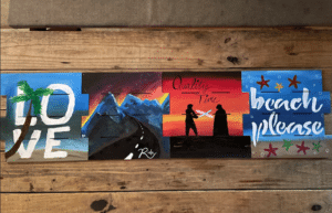 Pompano Beach Sip and Paint – Wood Sign Painting