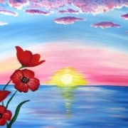 Cape Coral Sip and Paint - Painted Pansies