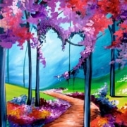 St Pete Paint and Sip - Love is in the Leaves
