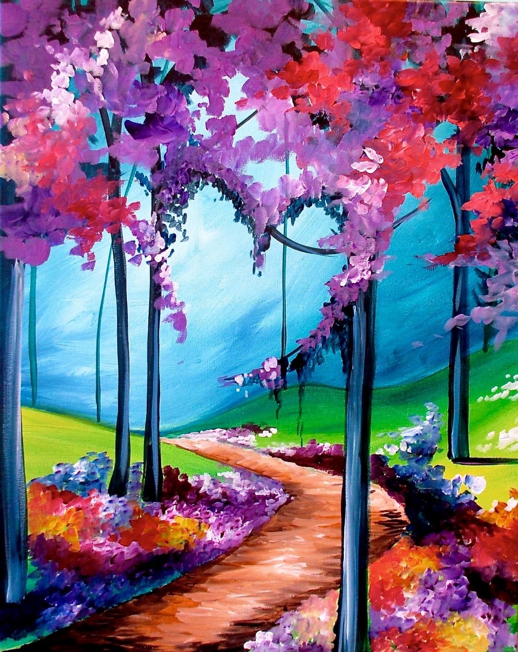 St Pete Paint and Sip - Love is in the Leaves