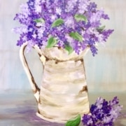Start your evening with color at our Bonita Springs Paint Night as we create “Lilac Pitcher. ” All ages welcome, all art supplies included