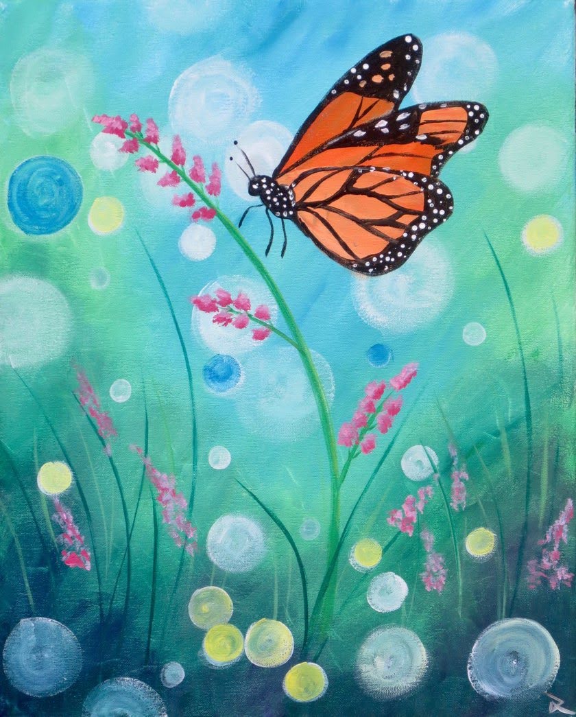Cape Coral Paint Party - Prairie Monarch