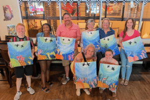 St Pete Paint and Sip - Love is in the Leaves