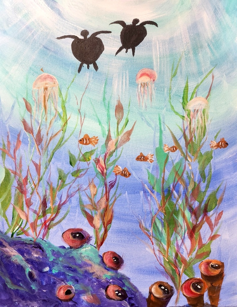 Cape Coral Art and Wine - Swimming With Turtles