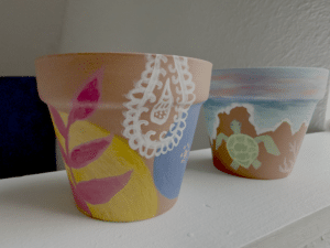 Cape Coral Paint Party - Flower Pots