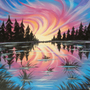 Tampa Sip and Paint - Pastel Skies