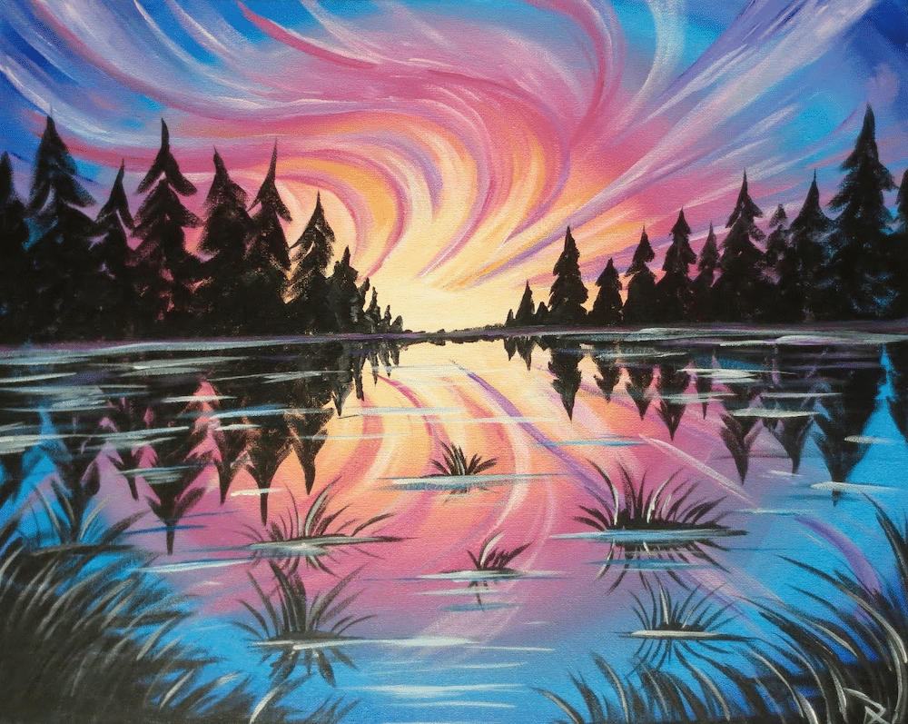 Tampa Sip and Paint - Pastel Skies