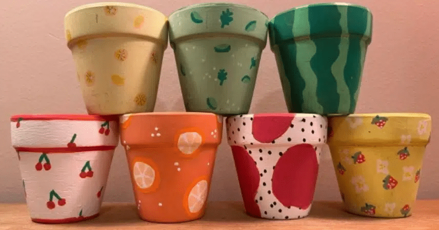 Cape Coral Paint Party - Flower Pots