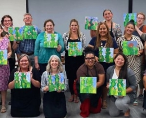 Merrill Lynch Team Building Private Paint Party
