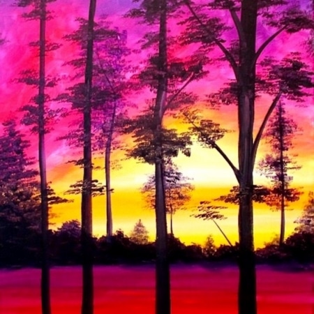 Monarcas - Sunset Through The Trees