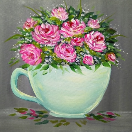 Chubby Mermaid-Cup of Flowers