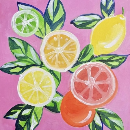 Orlando Paint Night: Happy Citrus at Gravity Taproom