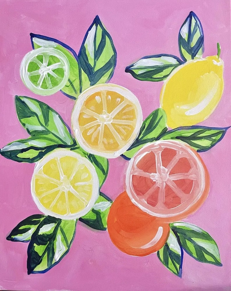 Orlando Paint Night: Happy Citrus at Gravity Taproom