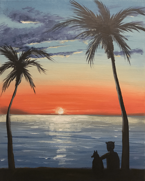 Paint and Sip at Funky Buddha – Best Friends