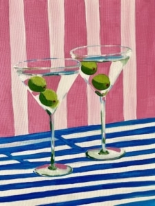 Orlando Paint and Sip Martinis at Flippers O-Town West