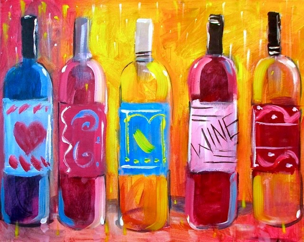 Paint and Sip at Aspirations Winery - Colors of Wine