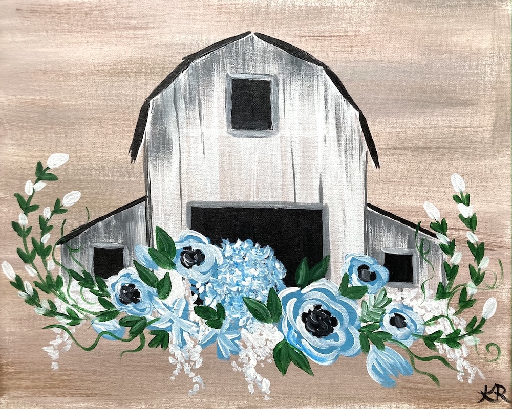 Fort Myers Painting on the Farm - Barn Flowers