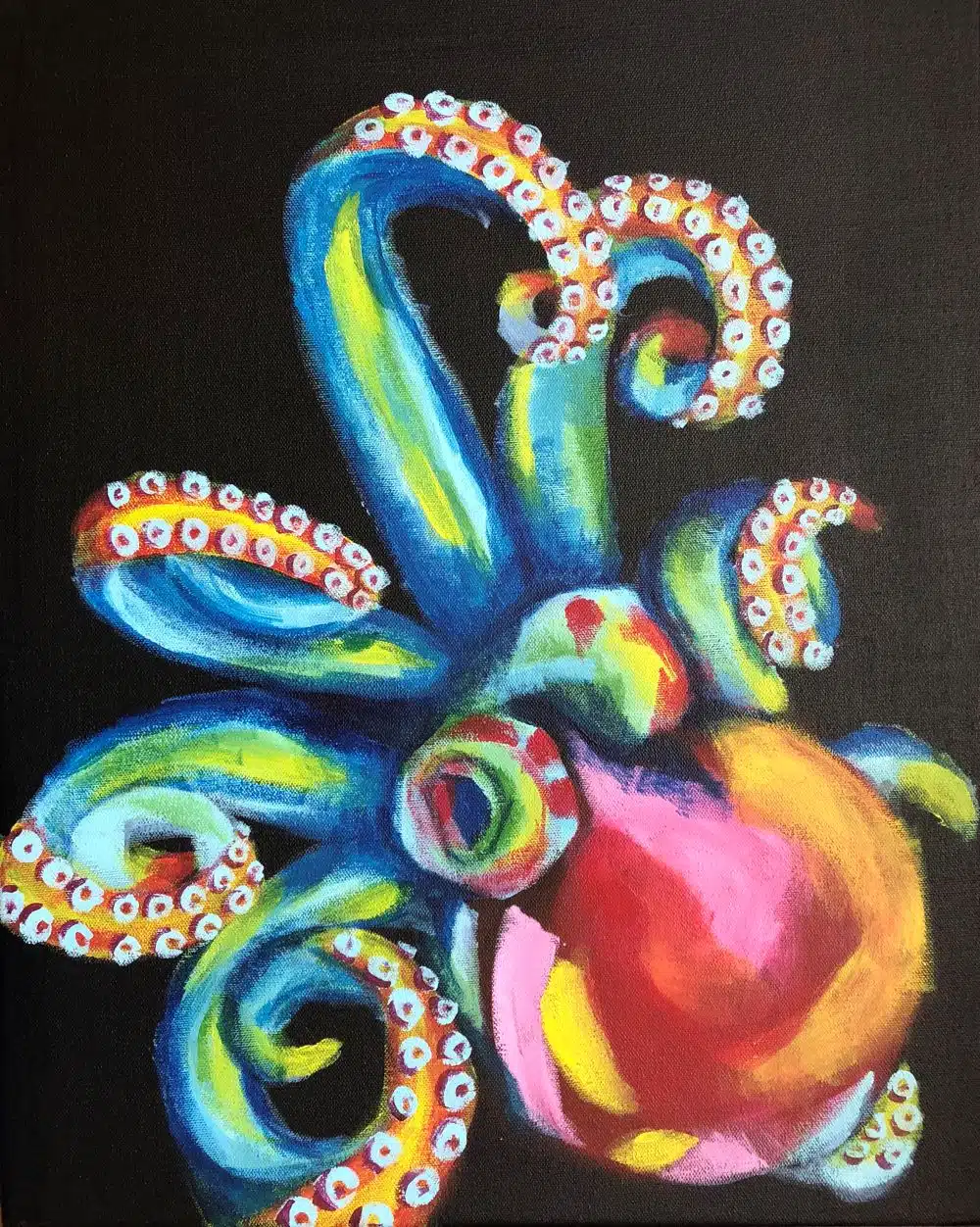 Pompano Beach Paint and Sip – Colorful Kraken