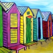 Cape Coral Paint and Sip- Colorful Beach Houses