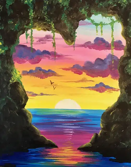 Paint and Sip at Laudy Bar – Tropical Love