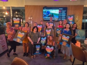 Paint and Sip at Laudy Bar – Life's a Beach
