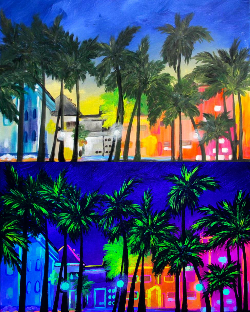 Glow-in-the-Dark Neon Paint Party at Beat Culture