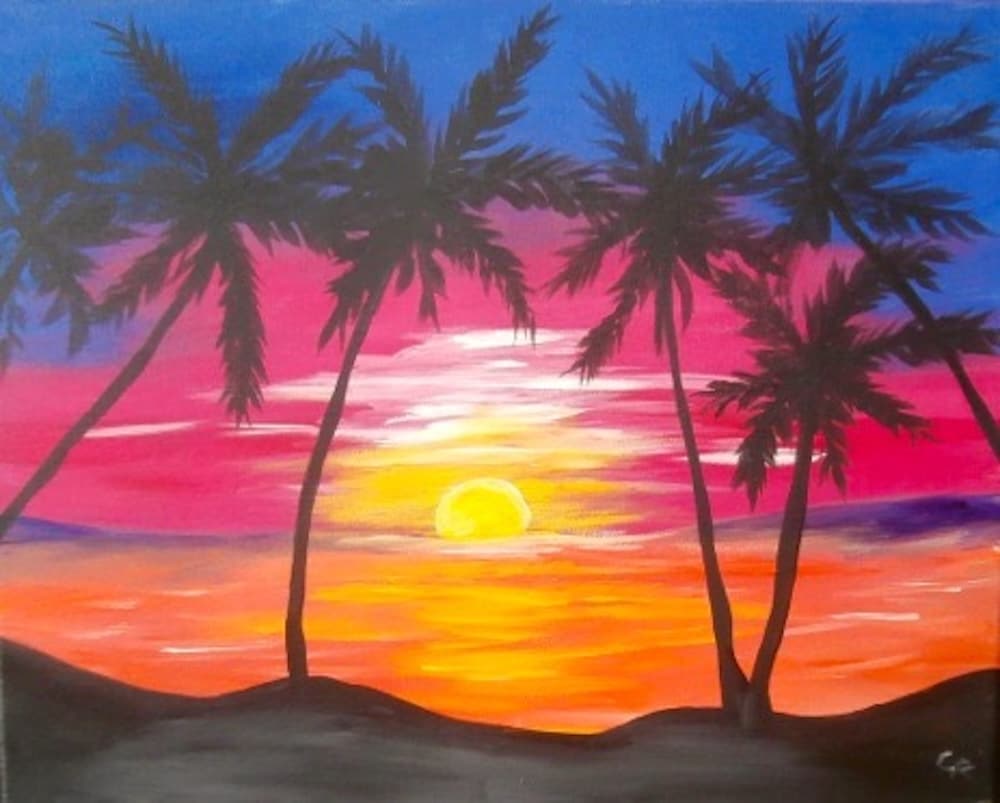 Cape Coral Paint Night- Sunset in the Tropics