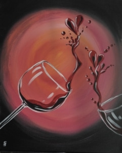 Orlando Sip and Paint Love at First Sip at Flippers SODO