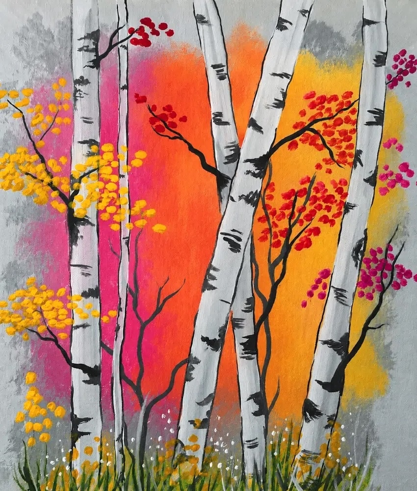 Ruskin Paint Party - Autumn Birch