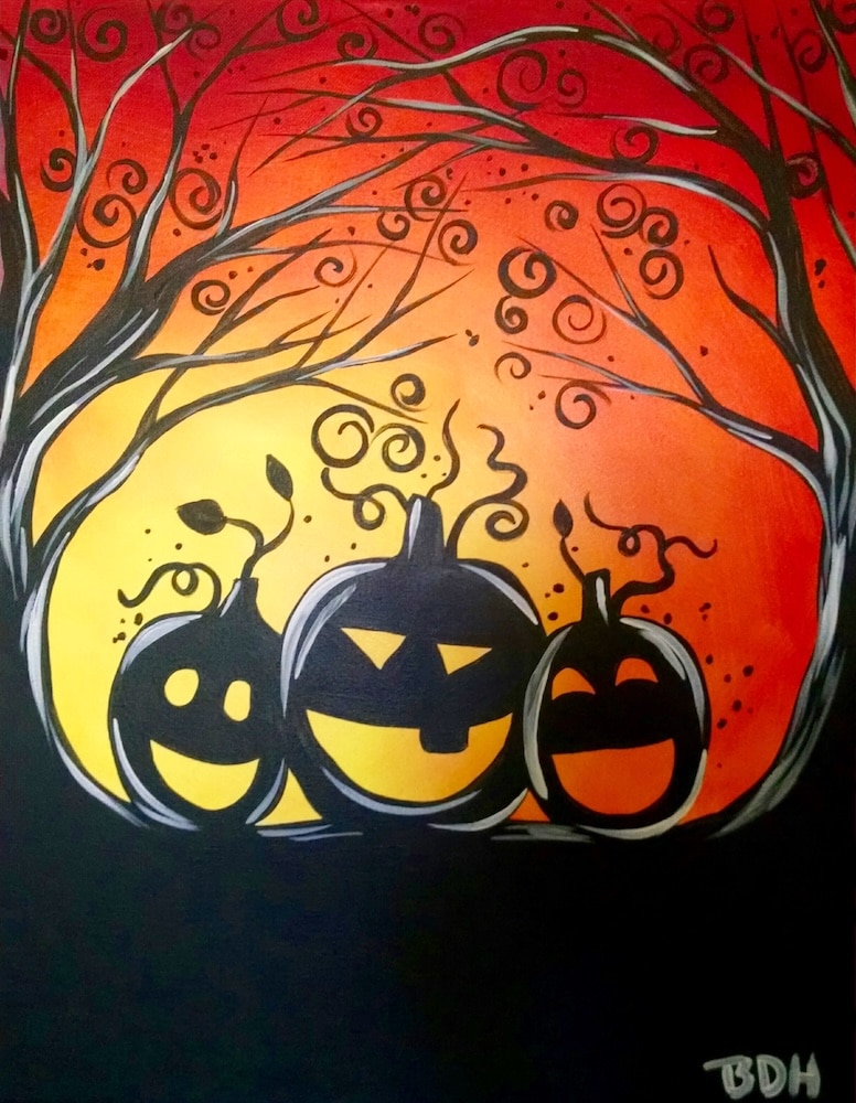 Cape Coral Canvas and Wine - Laughing Jack-O-Lanterns