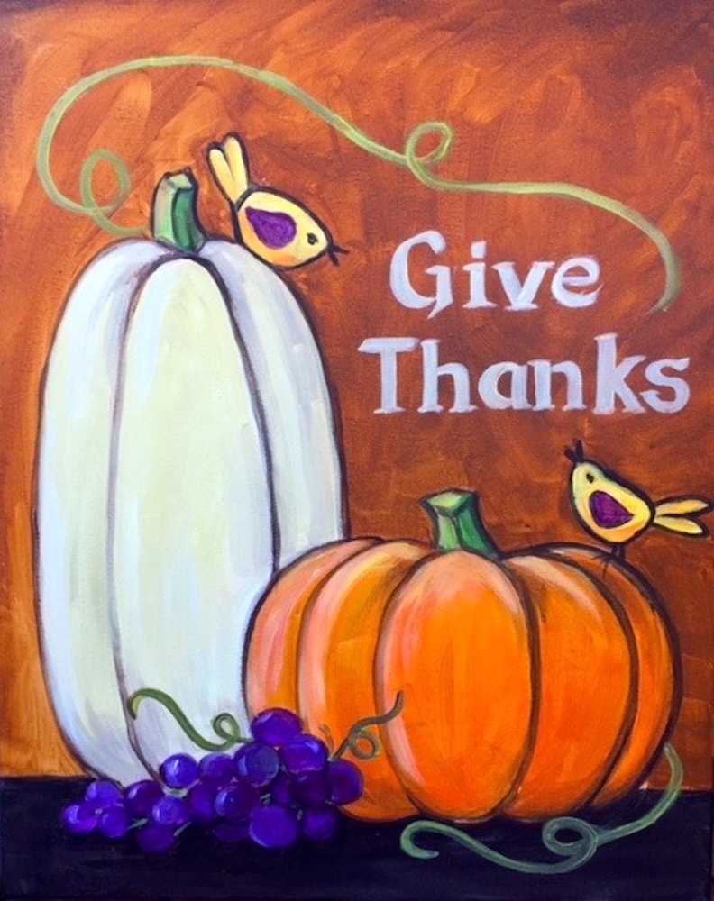 Cape Coral Sip and Paint - Pumpkins & Give Thanks