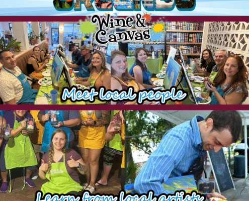 Connect with Greater Orlando Locals at Paint and Sip Parties - Community - Wine and Canvas Orlando - Summer 2024