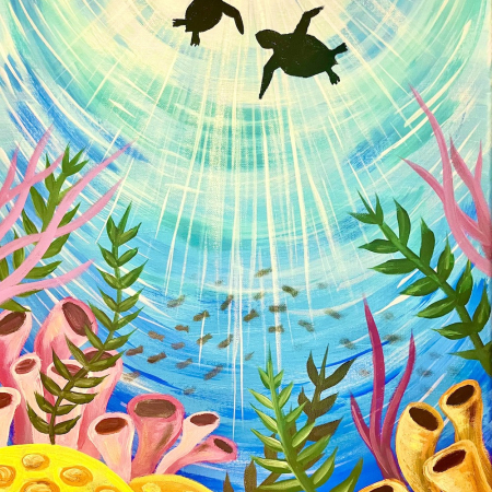 Fort Myers Art Night - Swimming with Turtles