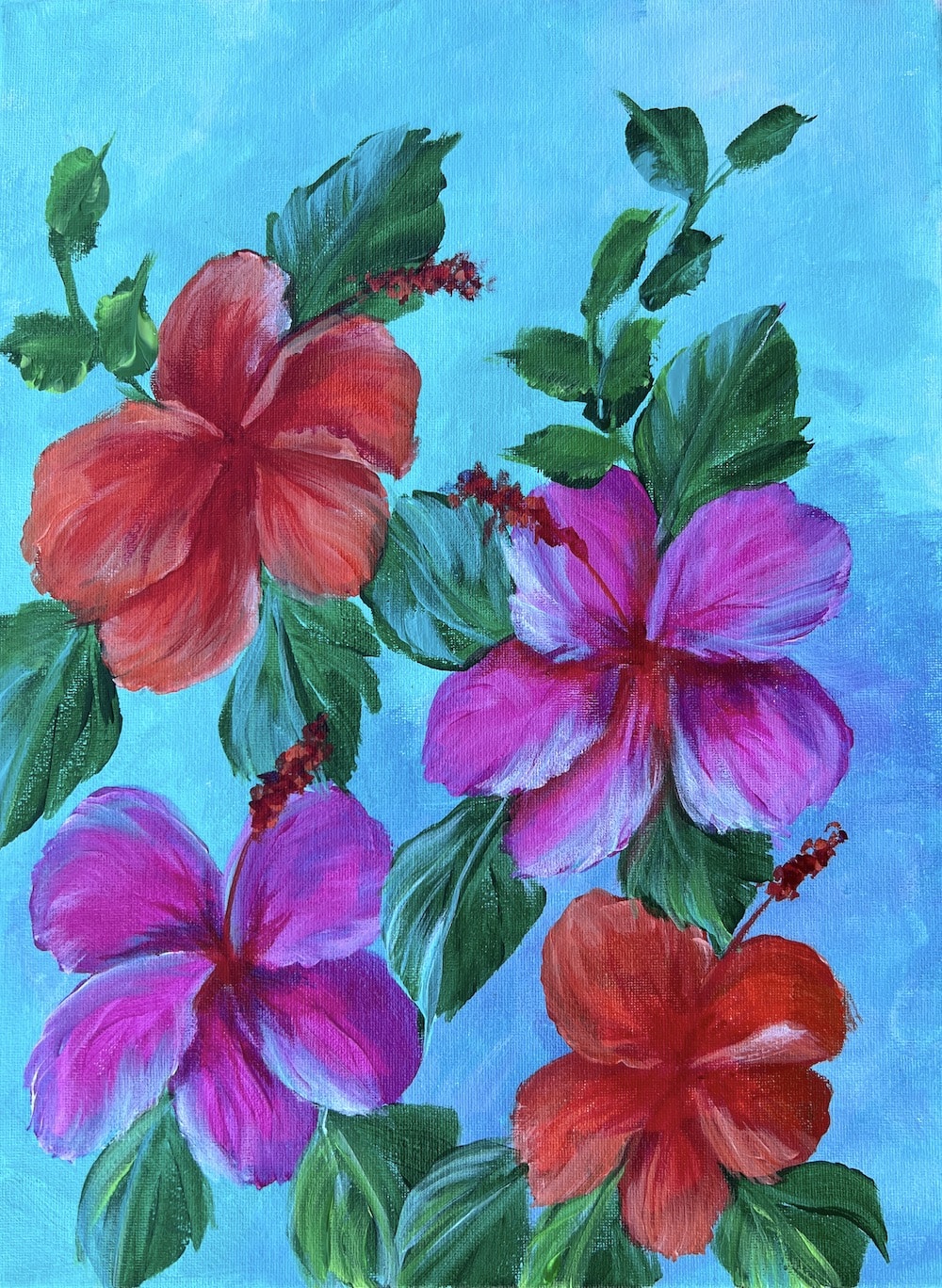 Ft Myers Girls' Night Out Painting - Hibiscus
