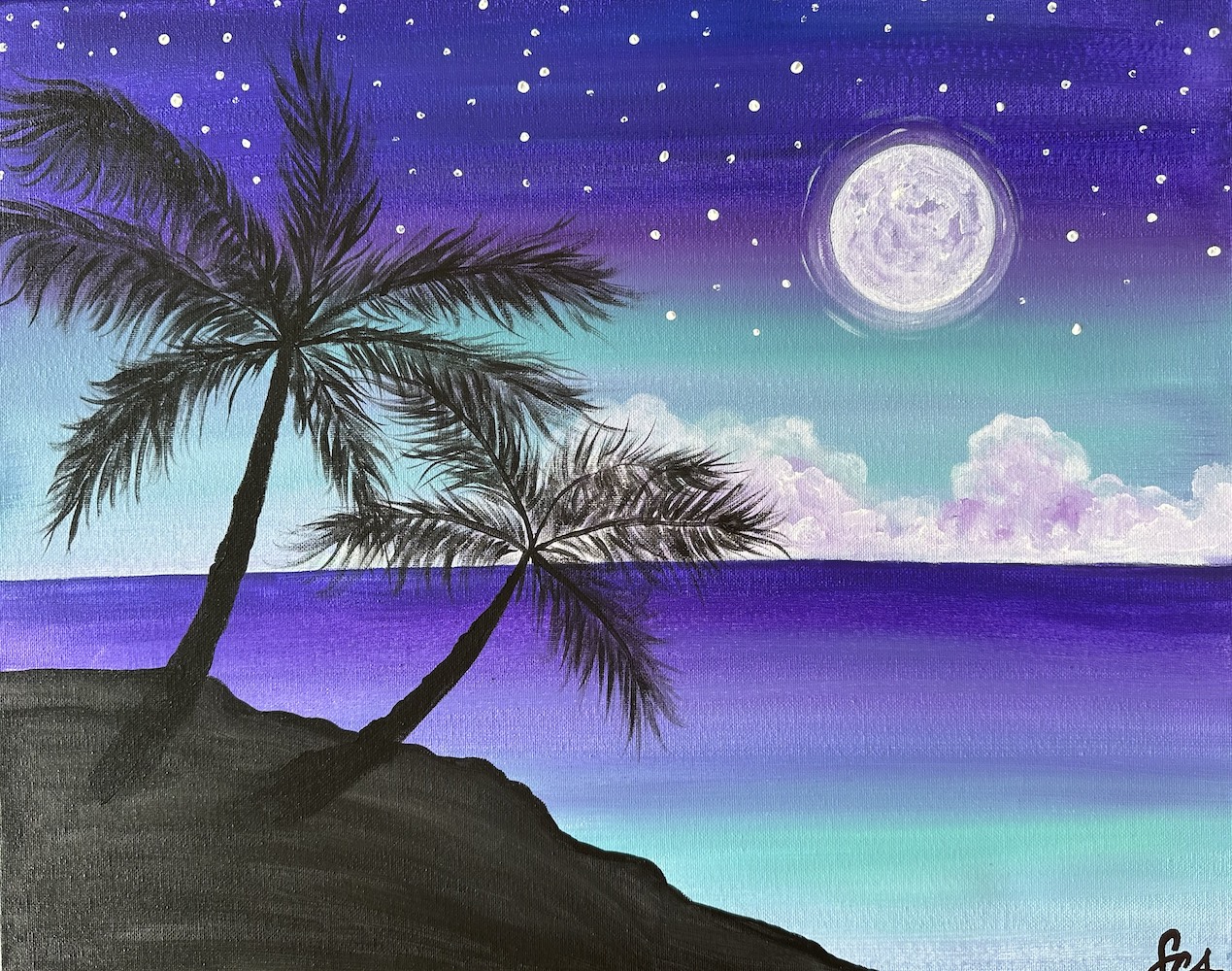 Cape Coral Paint and Sip - Moonlit Beach