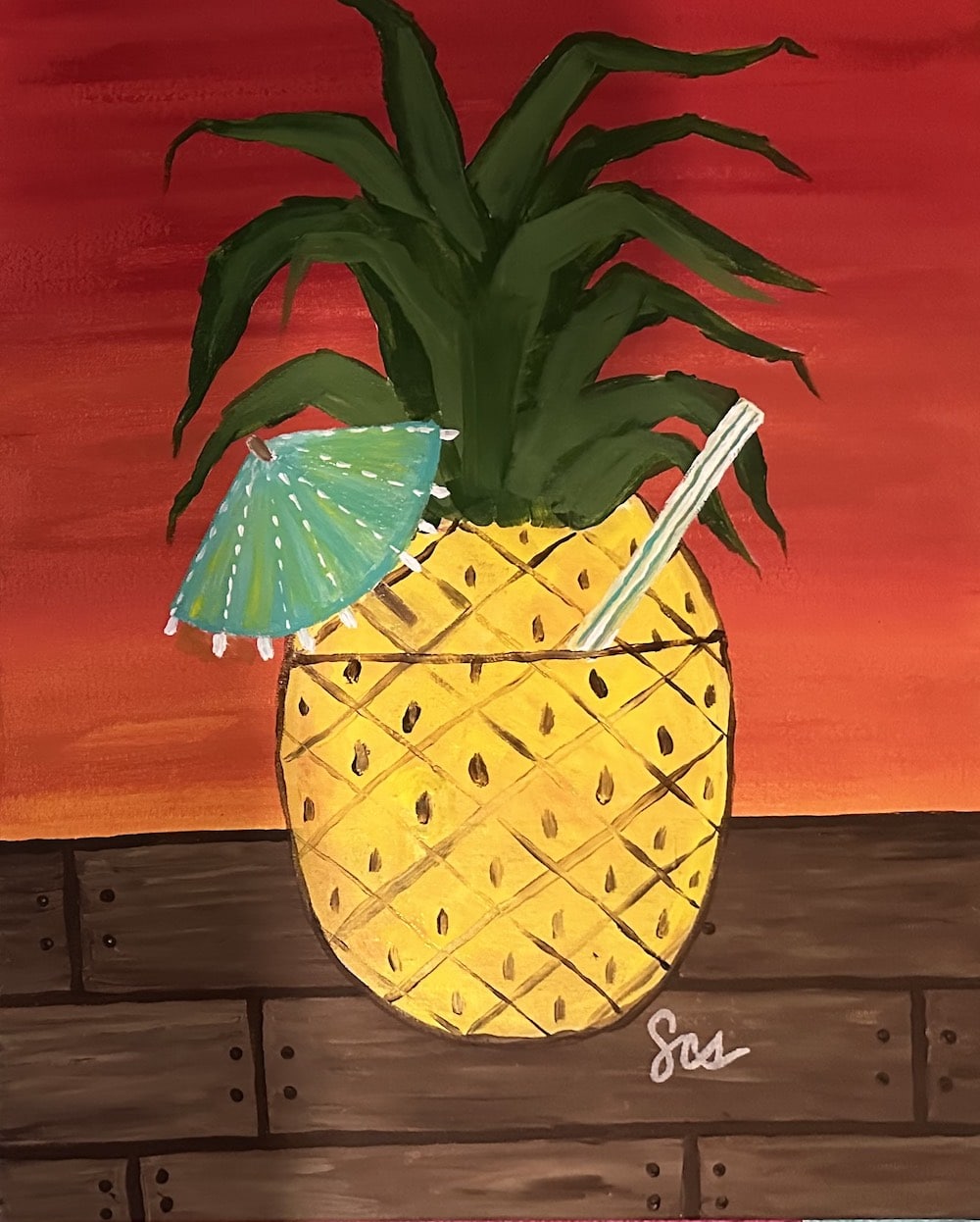 Cape Coral Paint and Sip - Fruity Pineapple