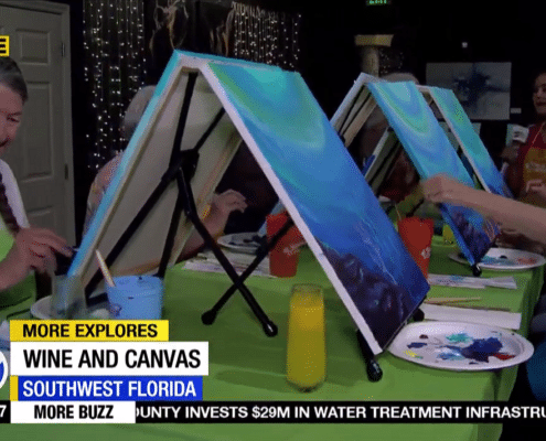 Wine and Canvas abc7 news thumbnail