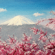 Naples Paint and Sip - Mount Fuji Spring - Stevie Tomato's Naples