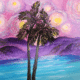 Painting Night Ft Myers Beach - Starry Tropics - Matanza on the Beach