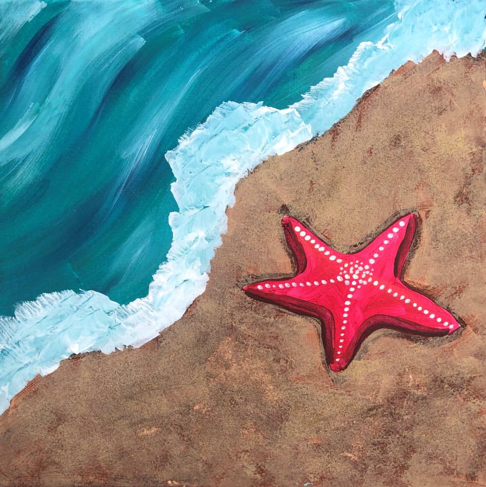 Sip and Paint Cape Coral - Starfish in the Sand