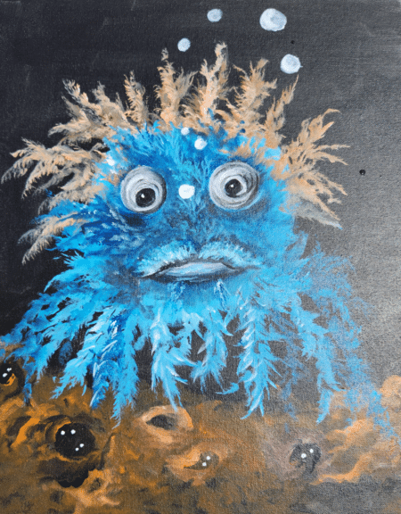 Cape Coral Paint and Sip - Mystical Blue Fish - Bonita Bill's Waterfront Cafe - Wine and Canvas - July 2024