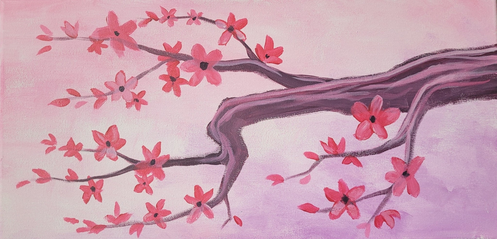 Cape Coral Paint and Sip - Cherry Blossom - Mellow Mushroom - Wine and Canvas Greater Ft. Myers - September 2024