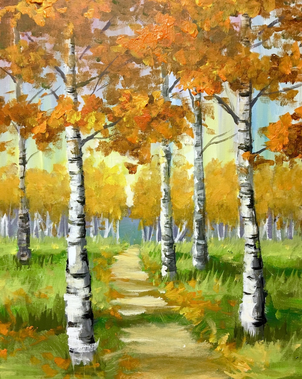 Cape Coral Party - Birch Tree Forest - The French Press - Wine and Canvas Greater Ft. Myers - September 2024