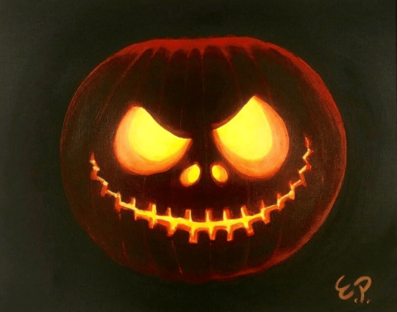 Cape Coral Paint Party - Spooky Jack-O-Latern