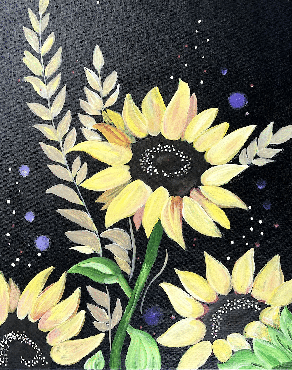 Cape Coral Paint n Sip - Sunflowers at Night