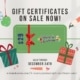Gift Certificates On Sale $29