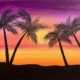 Fort Myers Tropical Paint and Sip - Amethyst Skies