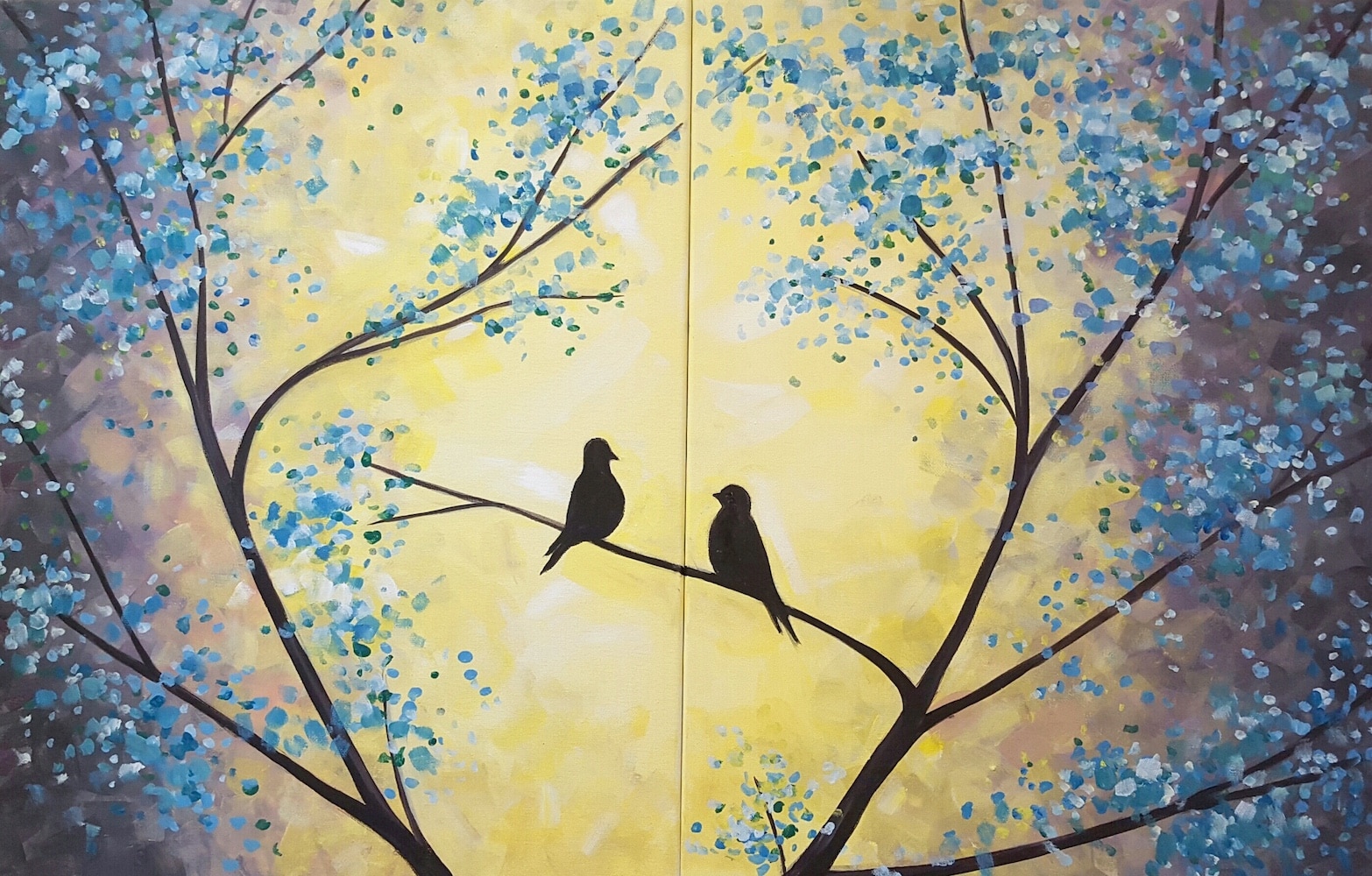 Turtle Dove Love - Couples Painting i